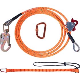 VEVOR Steel Core Flipline,  Arborist Flipline, Flip Line For Tree Climbing With Alloy Steel Snap Hook, Aluminum Alloy Carabiner And Extra Tool La (Option: default)