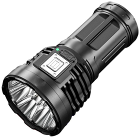 Super Bright Led Torch Light Flashlight Outdoor 30W, USB Rechargeable 1500mAh Led Torch, Mini Flashlight Home Emergency Light (Option: Black)